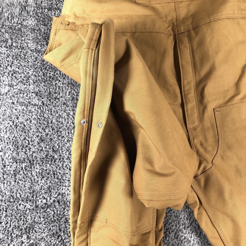 Carhartt‎ Overalls Mens 3XL Tall Brown Canvas Insulated Bib Workwear OR4393-M - Picture 6 of 15